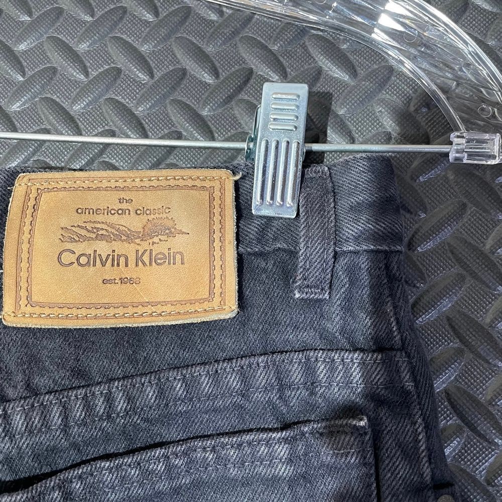 Vintage Calvin Klein Black Made‎ In USA Casual High Rise  Denim Jeans Size 8 - Picture 3 of 8